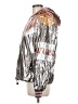 Mother 100% Polyurethane Metallic Silver Windbreaker Size L (estimated) - photo 5
