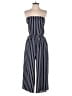 Lulus 100% Polyester Stripes Blue Jumpsuit Size L - photo 1