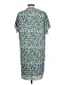 Collective Concepts 100% Polyester Print Blue Casual Dress Size L - photo 2