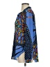 Olivaceous 100% Polyester Blue Long Sleeve Blouse Size S - photo 5