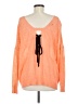 Very J Orange Tan Pullover Sweater Size M - photo 2