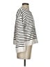 Ann Taylor LOFT 100% Cotton Stripes Silver Pullover Sweater Size XS - photo 4
