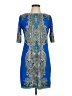 Sandra Darren Paisley Blue Cocktail Dress Size 8 (petite) - photo 1