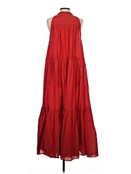 strapless open back dress Striped Red Dress