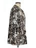 Cathy Daniels Animal Print Silver 3/4 Sleeve Blouse Size XL - photo 4