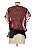 Eclair Red Short Sleeve Blouse Size S - photo 2