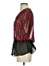 Eclair Red Short Sleeve Blouse Size S - photo 5