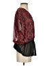 Eclair Red Short Sleeve Blouse Size S - photo 4