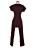 Express Solid Burgundy Jumpsuit Size XS - photo 2