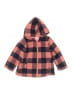 Little Me Plaid Orange Coat Size 4T - photo 1