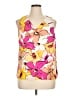Nine West 100% Polyester Yellow Sleeveless Blouse Size XL - photo 1