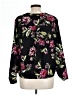 Apt. 9 100% Polyester Floral Black Long Sleeve Blouse Size XL (petite) - photo 2