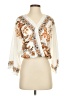 Shein 100% Polyester Ivory 3/4 Sleeve Blouse Size 4 - photo 1