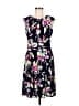 Wisp Floral Black Cocktail Dress Size 8 - photo 1