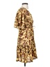 Aura Paisley Yellow Casual Dress Size XS - photo 4
