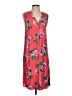Just Fab 100% Rayon Tropical Pink Red Casual Dress Size S - photo 1