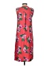 Just Fab 100% Rayon Tropical Pink Red Casual Dress Size S - photo 2