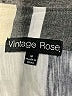 Vintage Rose Chevron-herringbone Gray Short Sleeve Blouse Size M - photo 7
