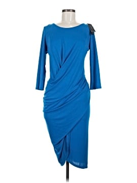 sachin and babi light blue dress Robert rodriguez rosette dress, main image 1