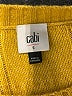 CAbi Yellow Pullover Sweater Size S - photo 7