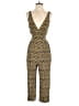 Whistles Chevron-herringbone Gold Yellow Jumpsuit Size 2 - photo 1