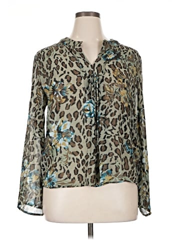 Lemon Grass Long Sleeve Blouse (view 1)