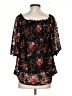 MIHOLL Black 3/4 Sleeve Blouse Size S - photo 2