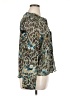 Lemon Grass 100% Polyester Animal Print Green Long Sleeve Blouse Size XL - photo 4