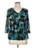 DressBarn 100% Polyester Teal 3/4 Sleeve Blouse Size XL - photo 1