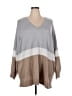 Lane Bryant Color Block Gray Pullover Sweater Size 26 - 28 Plus - photo 1