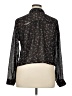 Wild Fable 100% Polyester Floral Black Long Sleeve Blouse Size XL - photo 2