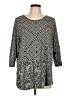 Lucky Brand Gray 3/4 Sleeve Top Size L (estimated) - photo 1