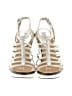 MICHAEL Michael Kors 100% Leather Metallic Silver Sandals Size 6 - photo 2