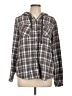Boston Traders Plaid Gray Long Sleeve Blouse Size L - photo 1