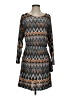 Veronica M. Chevron-herringbone Gray Casual Dress Size S - photo 1