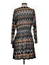 Veronica M. Chevron-herringbone Gray Casual Dress Size S - photo 2