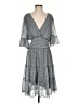 Max Studio Polka Dots Gray Cocktail Dress Size XS - photo 1
