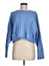Pink Rose 100% Polyester Blue Pullover Sweater Size M - photo 1