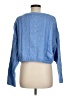 Pink Rose 100% Polyester Blue Pullover Sweater Size M - photo 2