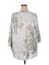 Sioni Floral Silver Pullover Sweater Size 3X - photo 2