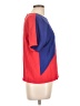 G.W. Color Block Blue Short Sleeve Top Size 10 - photo 4