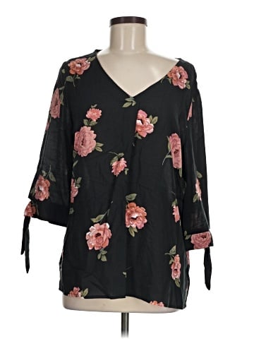 Brina & Em 3/4 Sleeve Blouse (view 1)