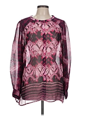 LOGO by Lori Goldstein Long Sleeve Blouse (view 1)