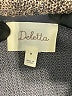Deletta Metallic Silver 3/4 Sleeve Top Size M - photo 6