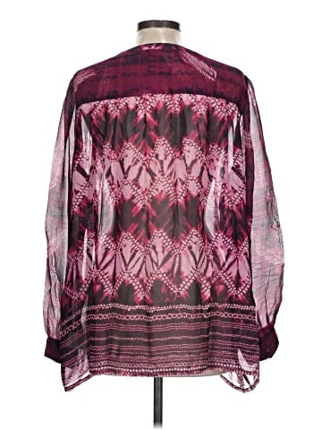 LOGO by Lori Goldstein Long Sleeve Blouse (view 2)