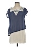 Mayuki 100% Polyester Blue Short Sleeve Blouse Size S - photo 1