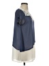 Mayuki 100% Polyester Blue Short Sleeve Blouse Size S - photo 4