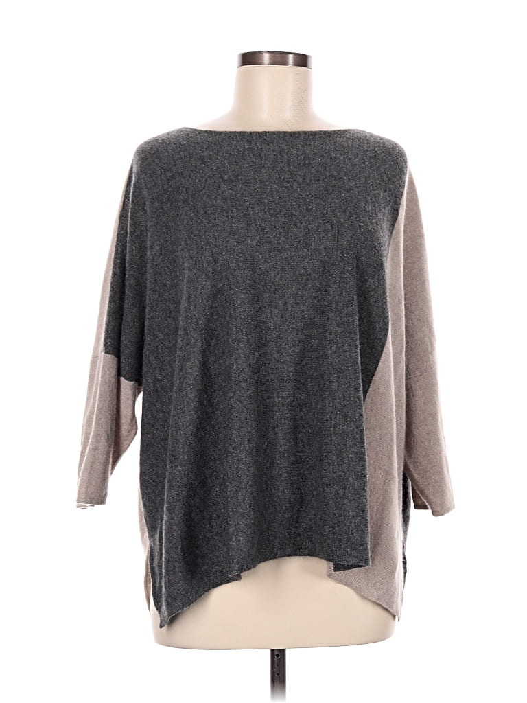 Pre-owned 360 Sweater Cashmere Pullover Sweater In Gray