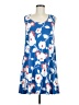SJS Print Blue Casual Dress Size M - photo 1