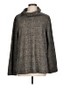 Tribal Plaid Gray Turtleneck Sweater Size L - photo 1